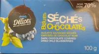 Bleuets séchés et chocolatés