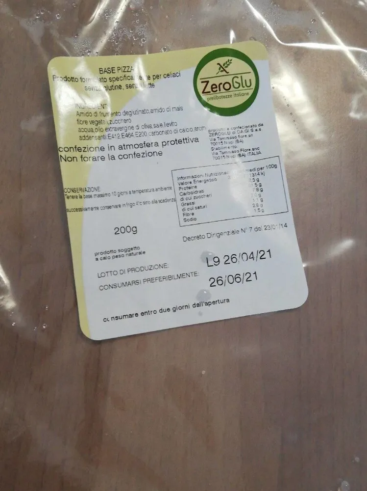 Base pizza