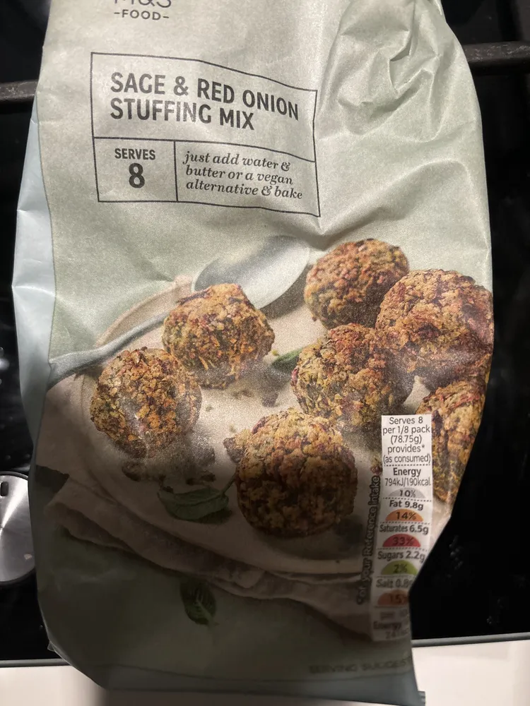 sage and red onion stuffing mix