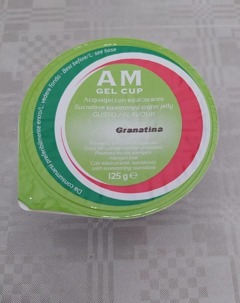 AM gel cup FLAVOUR GRENADINE