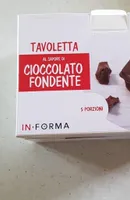 Tavoletta al sapore di cioccolato fondente