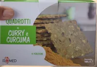 Quadrotti al curry e curcuma