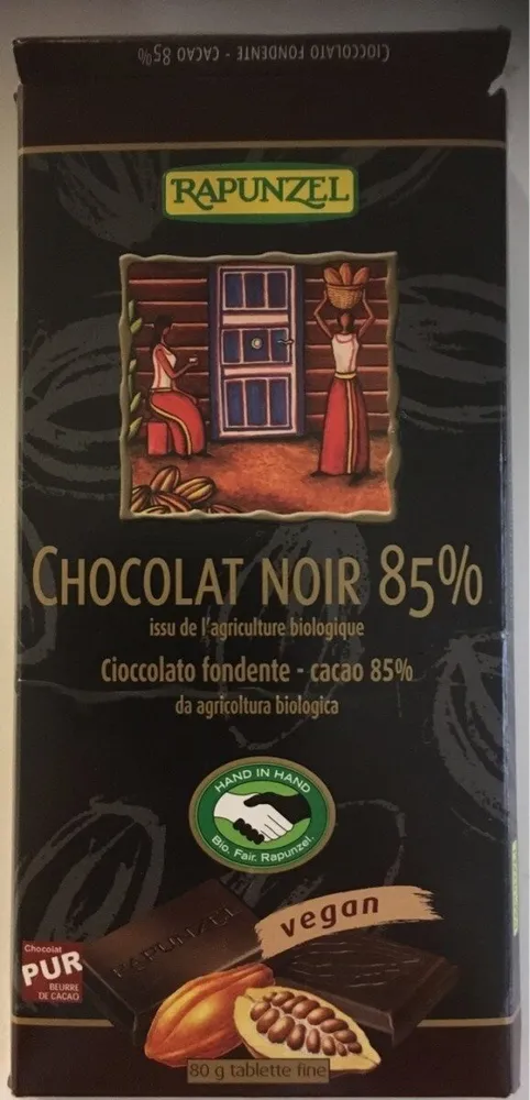 Chocolat Noir 85% vegan