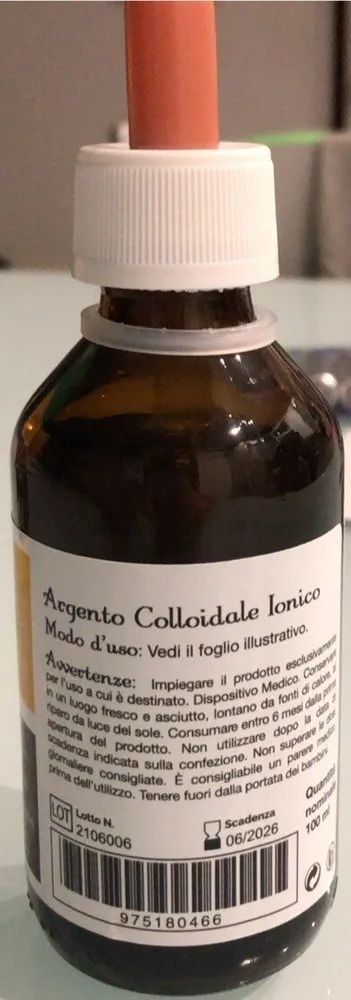 Argento colloidale ionico