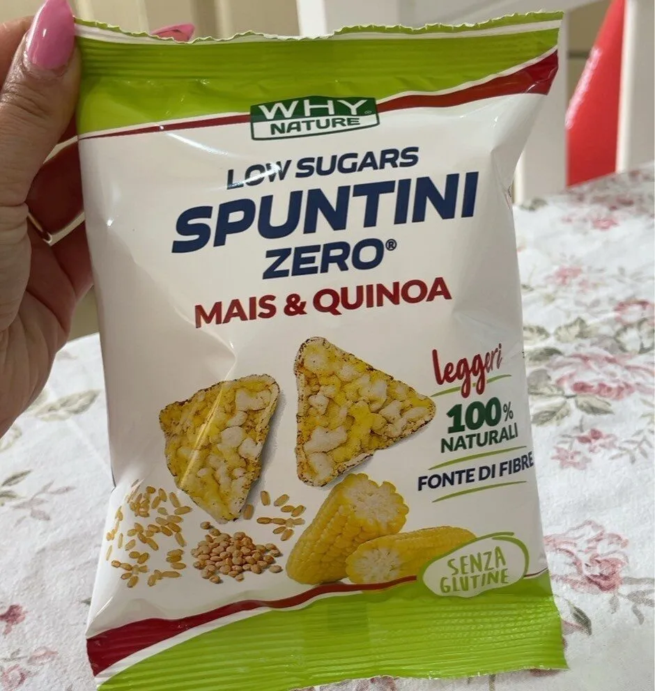 Spuntini zero mais e quinoa