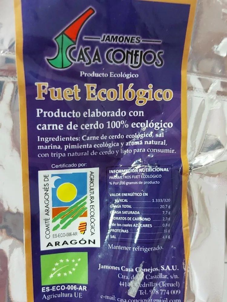 Fuet ecológico