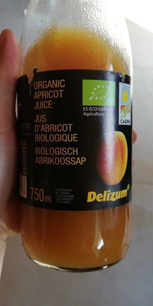 Jus d'abricot biologique