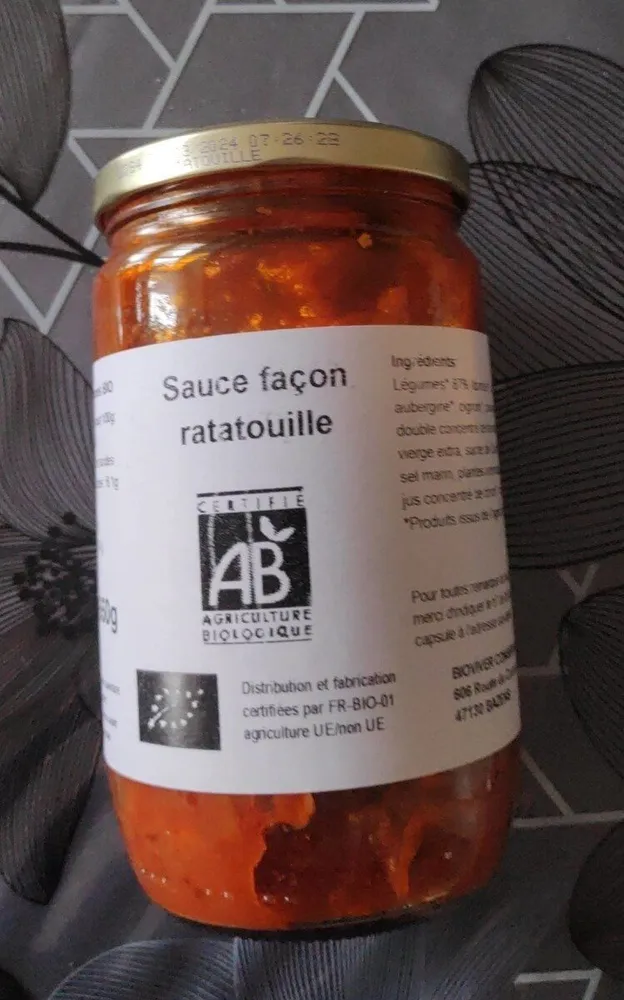 Sauce façon ratatouille