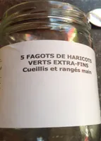 5 fagots de haricots verts extra fins
