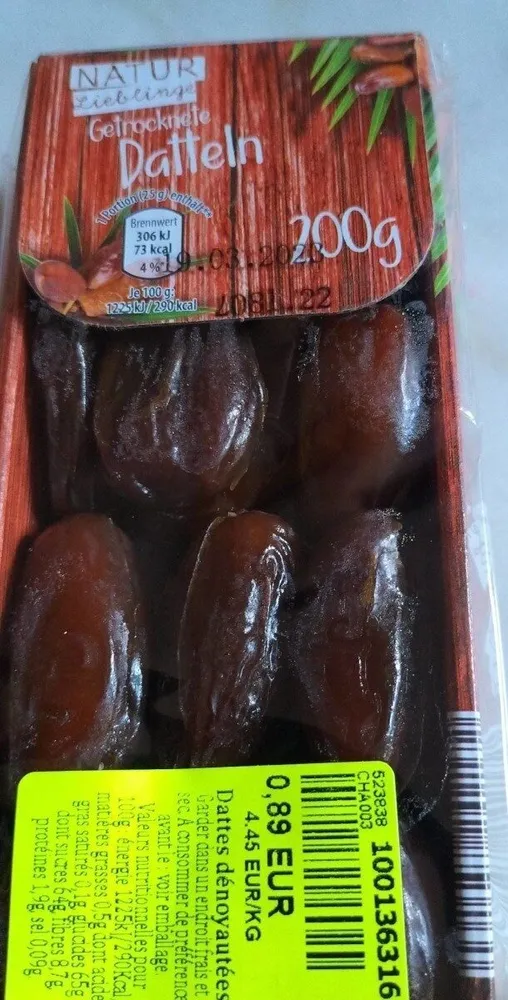 Dattes dénoyautées