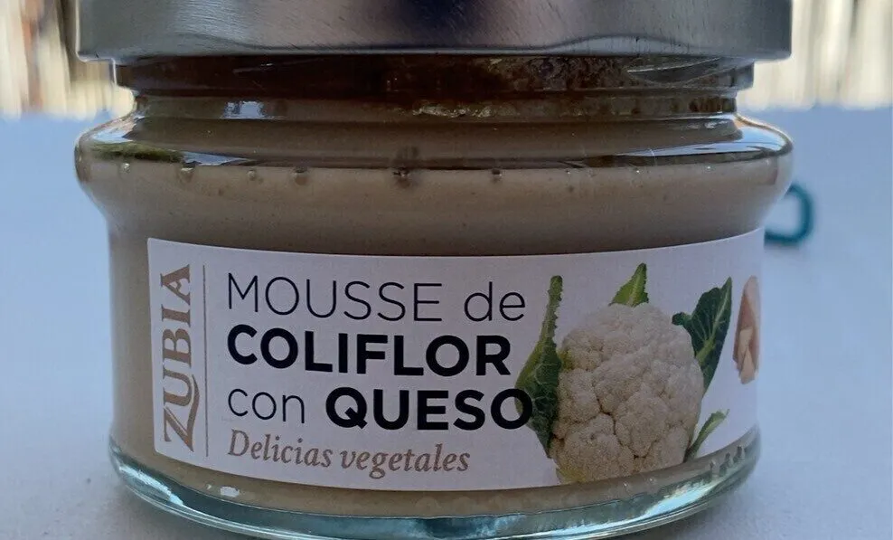 Mousse de coliflor con queso