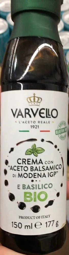 Crema con aceto balsamico di modena IGP e basilico