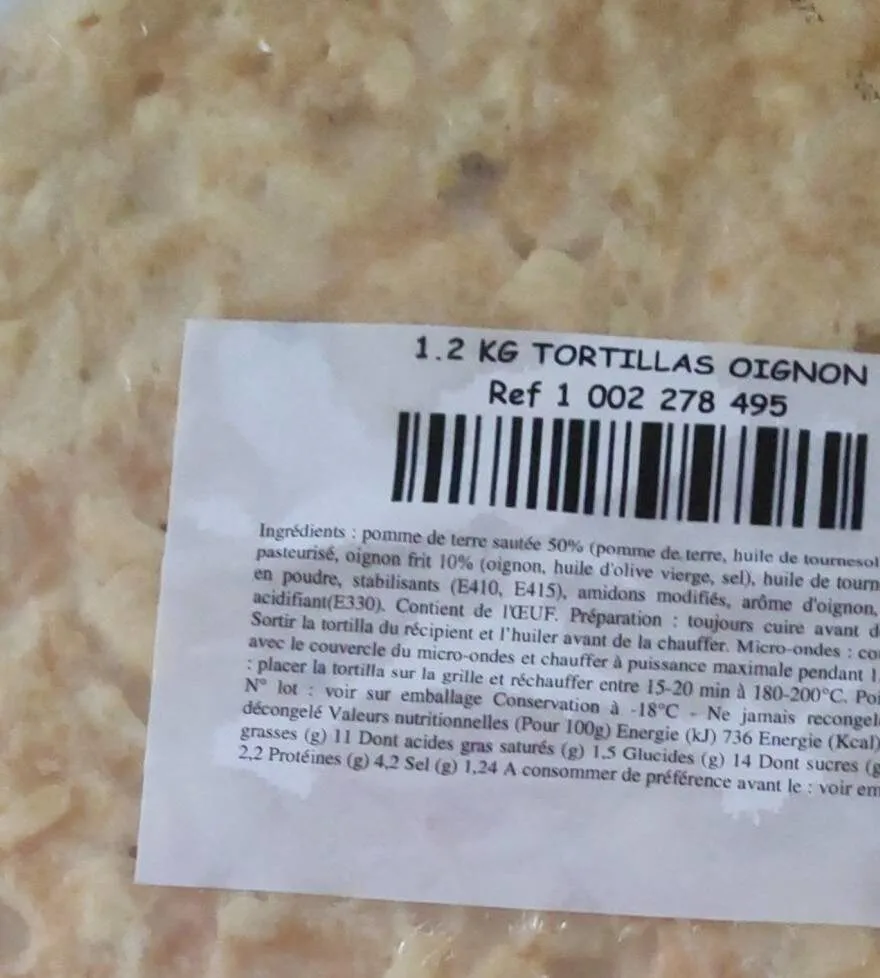 Tortillas oignons