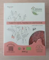 Tubetti 100% farina di lenticchie
