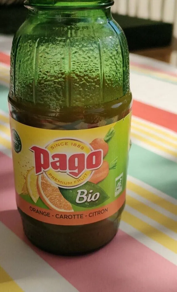 Pago  bio orange carotte citron