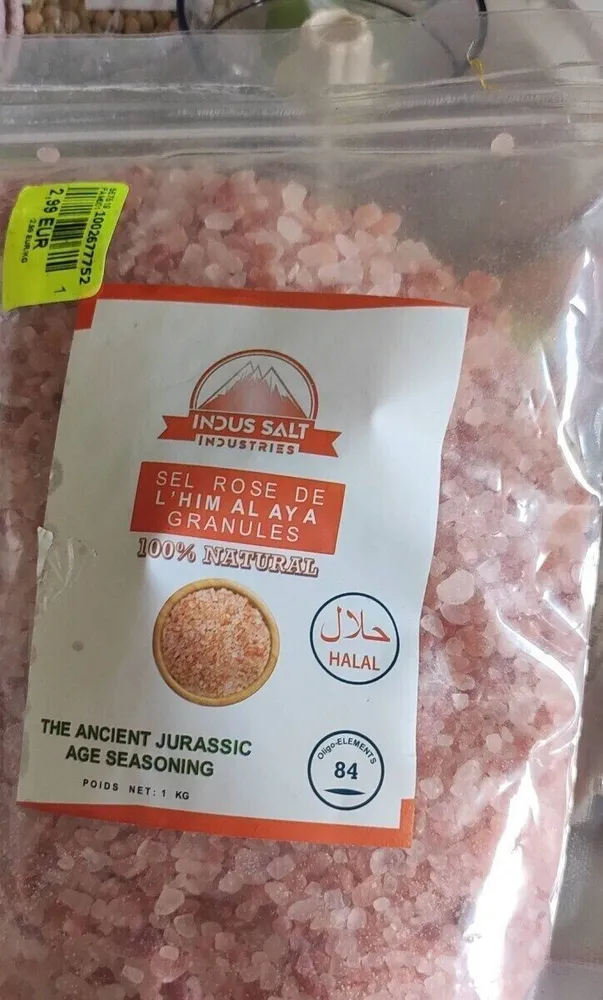 Sel rose de l'Himalaya granules