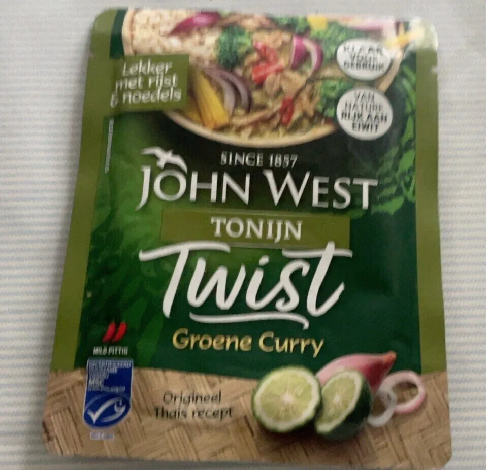 John west groen curry
