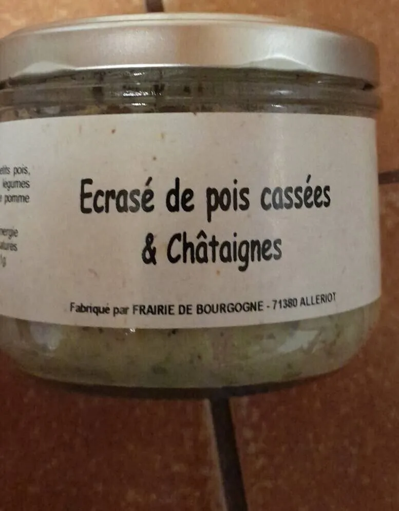 Écrasé pois cassés et châtaignes