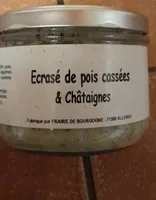 Écrasé pois cassés et châtaignes