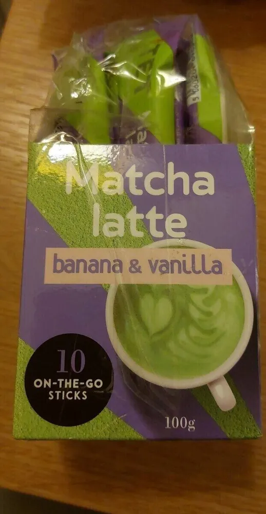Matcha latte banana & vanilla