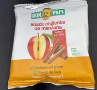 Snack crujiente de manzana