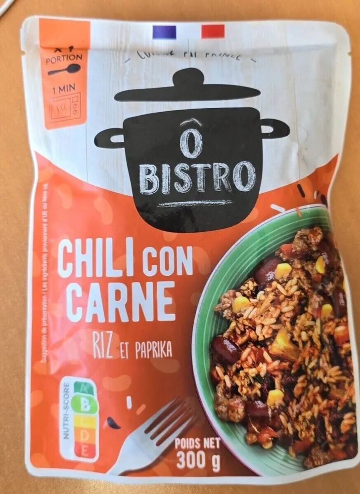 CHILI CON CARNE RIZ ET PAPRIKA