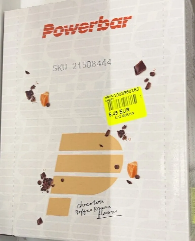 protein bar chocolate toffee brownie flavour