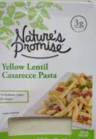 Pâtes casarecce aux lentilles jaunes