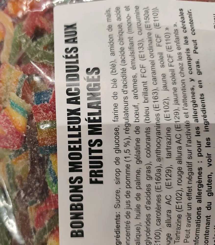 Bonbons acidulés