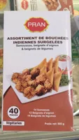 Assortiment de bouchées indiennes surgelées