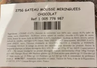 Gateau mousse meringue