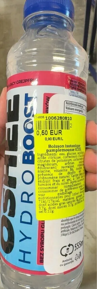 Boisson isotonique