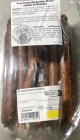 Saucisses De Poulet Halal Cuites Et Fumées