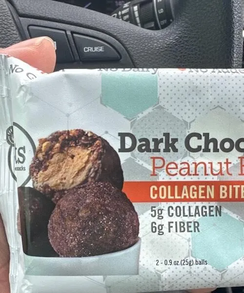 Dark Chocolate Peanut Butter Collagen Bites