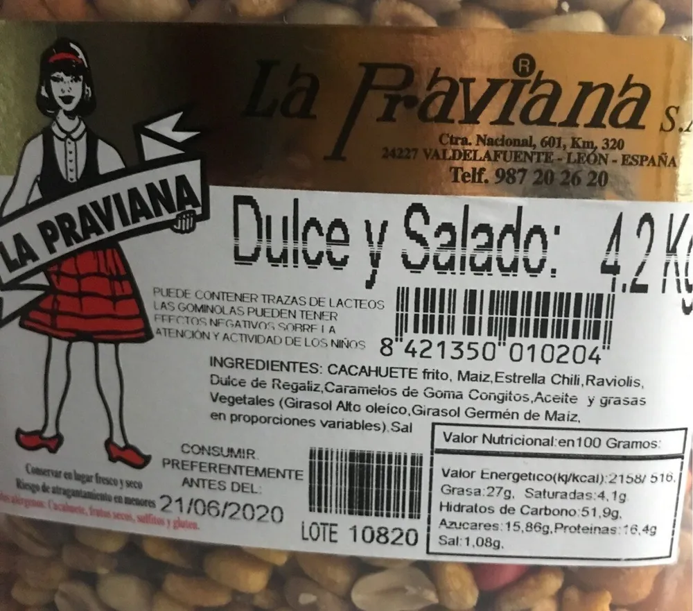 Coctel dulce y salado