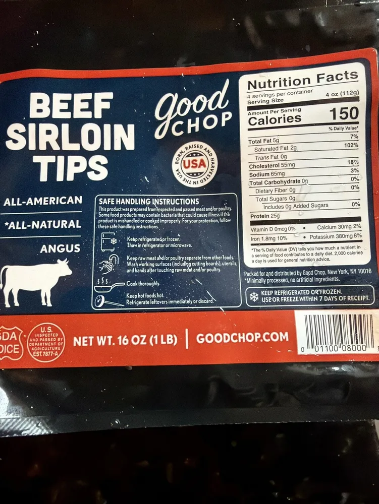 Beef Sirloin Tips