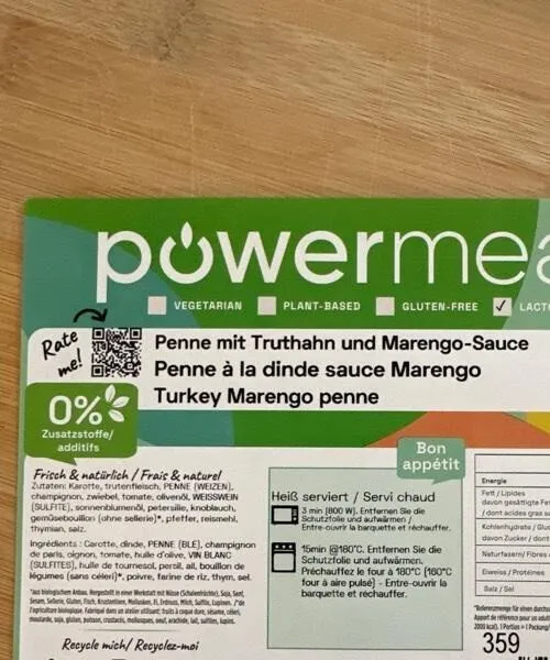Penne à la dinde sauce Marengo