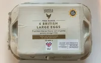 6 British Large Eggs