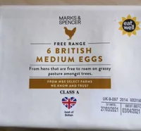 British medium eggs