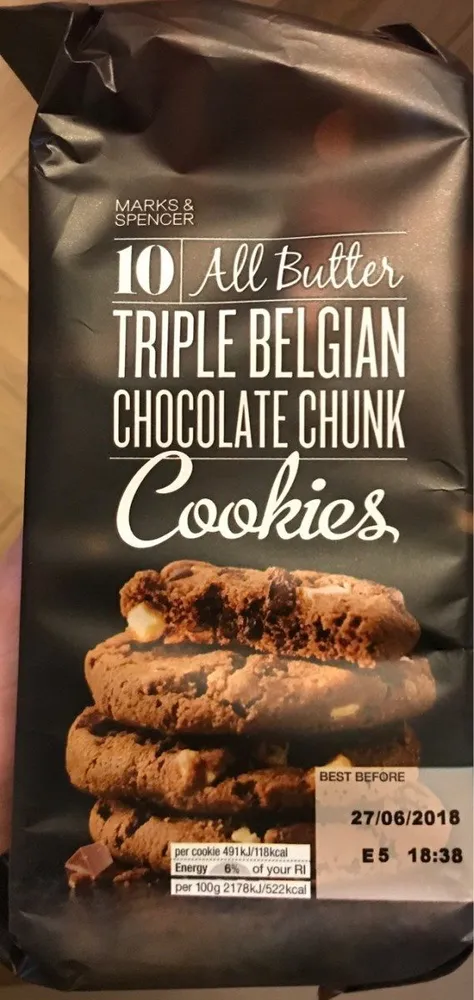 Triple Belgian Chocolaté Chunk Cookies