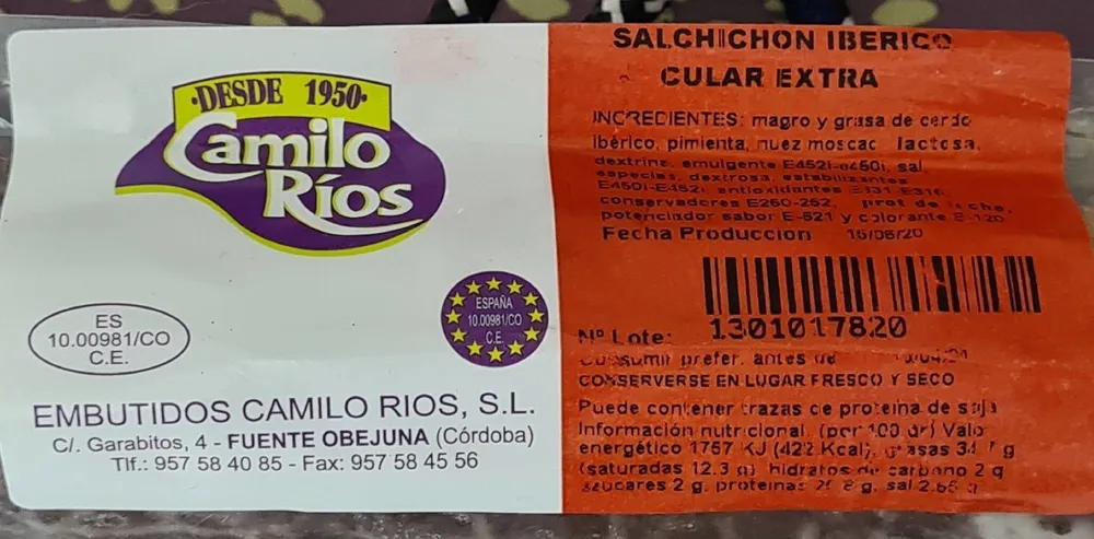 Salchichón cular extra