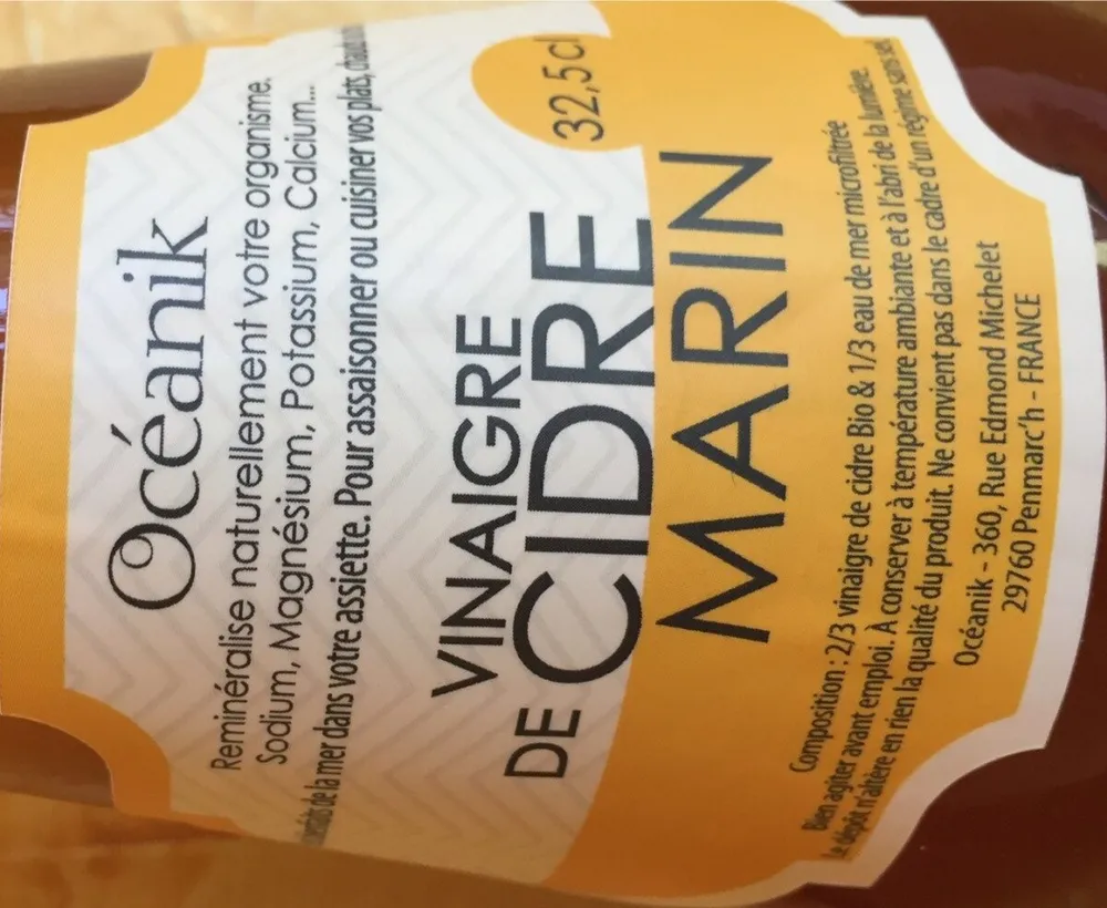 Vinaigre de cidre marin