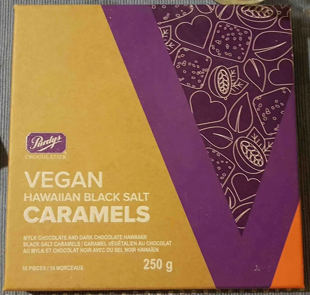 Vegan Hawaiian Black Salt Caramels