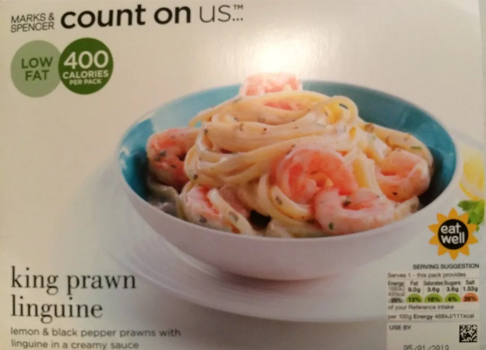 King prawn linguine