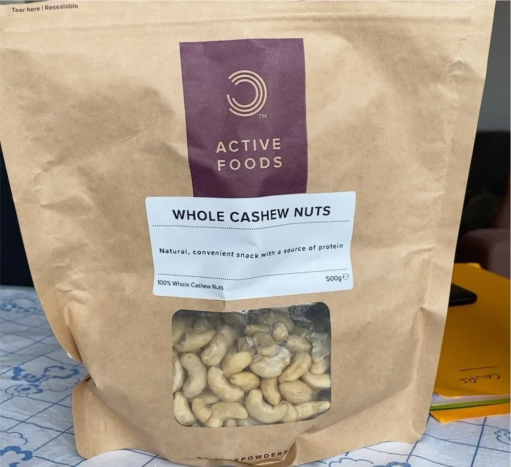 Whole cashew nuts