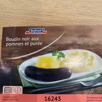 Boudin noir aux pommes et purée