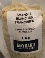 Amandes blanches tranchées