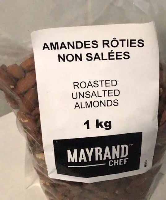 Amandes rôties non salées