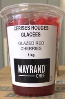 Cerises rouges glacées