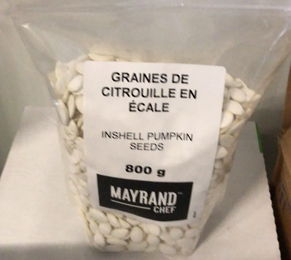 Graines de citrouille en écale